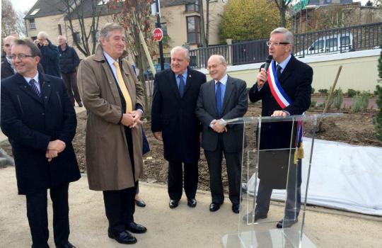 Inauguration du square Georges Pompidou à Marly-le-Roi